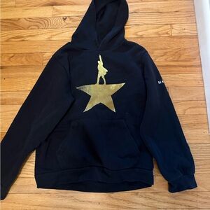 Hamilton Black Hoodie with Gold Accents